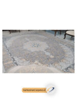 فرش دکوراتیو 1000 شانه اطلسی طرح آریا - فرش کهکشان