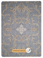 فرش 1000 شانه نقره ای طرح آرمان - فرش کهکشان