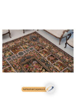 فرش طرح باغ ارم 1000 شانه رنگی - فرش کهکشان