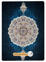 فرش 1200 شانه رنگی مشکی طرح هالیدی - فرش کهکشان