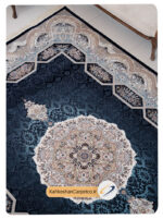 فرش 1200 شانه رنگی مشکی طرح هالیدی - فرش کهکشان