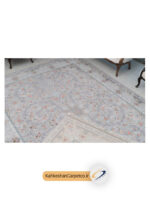 فرش سیلور 1000 شانه طرح مهر رنگ نقره ای - فرش کهکشان