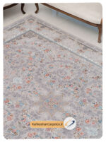 فرش سیلور 1000 شانه طرح مهر رنگ نقره ای - فرش کهکشان