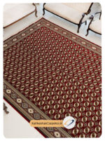 فرش رنگی 1200 شانه طرح ترکمن ارم - فرش کهکشان